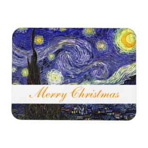Starry Night Christmas, Holiday Magnet