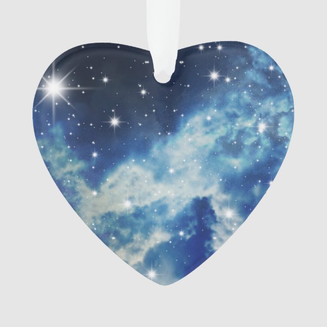 Starry Night Clouds Ornament (Front)