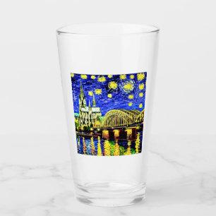 Starry Night Cologne Germany Cathedral Glass
