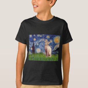 Starry Night - Cream Sphynx Cat T-Shirt