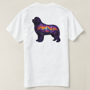 Starry Night Dog Silhouette Starry Night T-Shirt