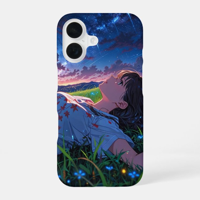 Starry Night Dream iPhone 16 Case (Back)