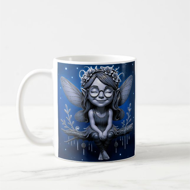 Starry Night Fairy Coffee Mug (Left)