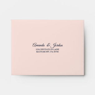 Starry Night Floral Wedding RSVP Envelope