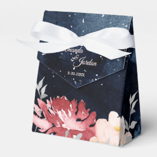 Starry Night Floral Wedding Tent Favour Box