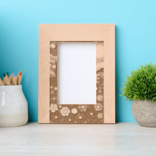 Starry Night Floral Welcome Artistic Design Etched Frames