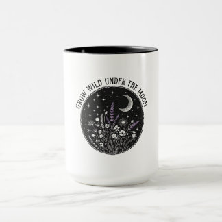 starry night flowers mug