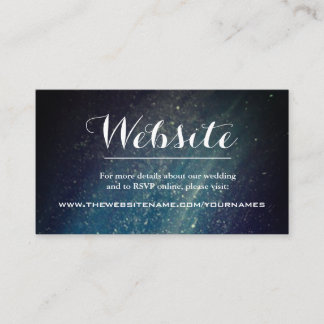Starry Night Galaxy Website Enclosure Card