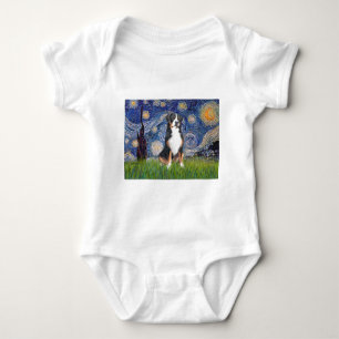 Starry Night-Greater Swiss Mountain Dog Baby Bodysuit