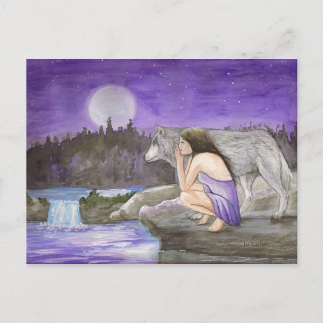starry night Greeting Card by Lori Karels (Front)