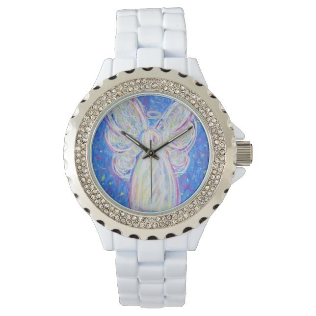 Starry Night Guardian Angel Custom Watch Design (Front)