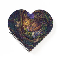Starry Night Heart Notebook