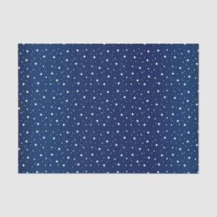 Starry Night in Gradient Navy Blue Tissue Paper