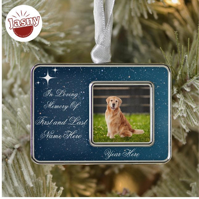 Starry Night In Memory Of Framed Ornament (Creator Uploaded)