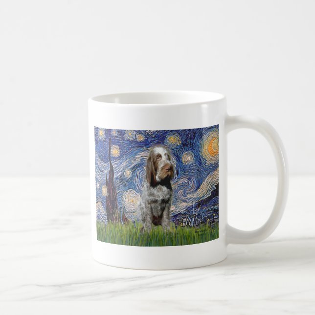 Starry Night - Italian Spinone (roan) Coffee Mug (Right)