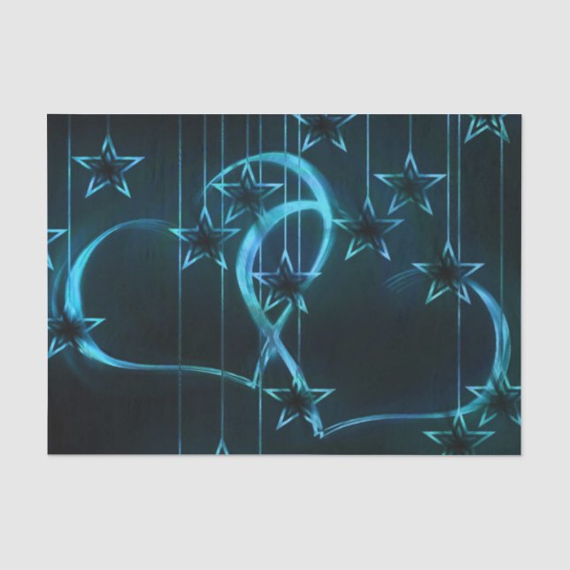 Starry Night Lovers Tissue Paper (Front)