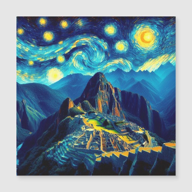 Starry Night Machu Picchu Peru (Front)