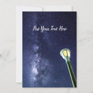 Starry Night Milky Way Galaxy Holiday Card
