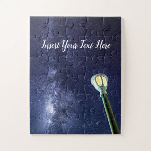 Starry Night Milky Way Galaxy Stars Sky Jigsaw Puzzle
