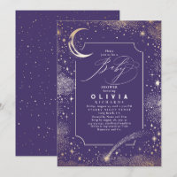 Starry Night Moon Mystical Celestial Baby Shower