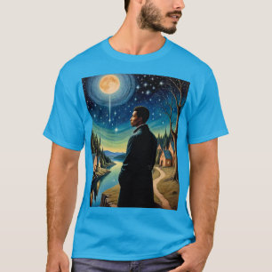 Starry Night Moon Reflection T-Shirt