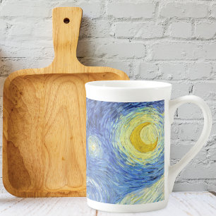 Starry Night Moon Vincent van Gogh Bone China Mug