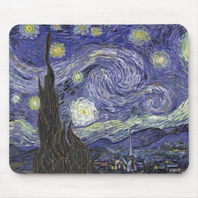 Starry Night Mouse Pad (Front)