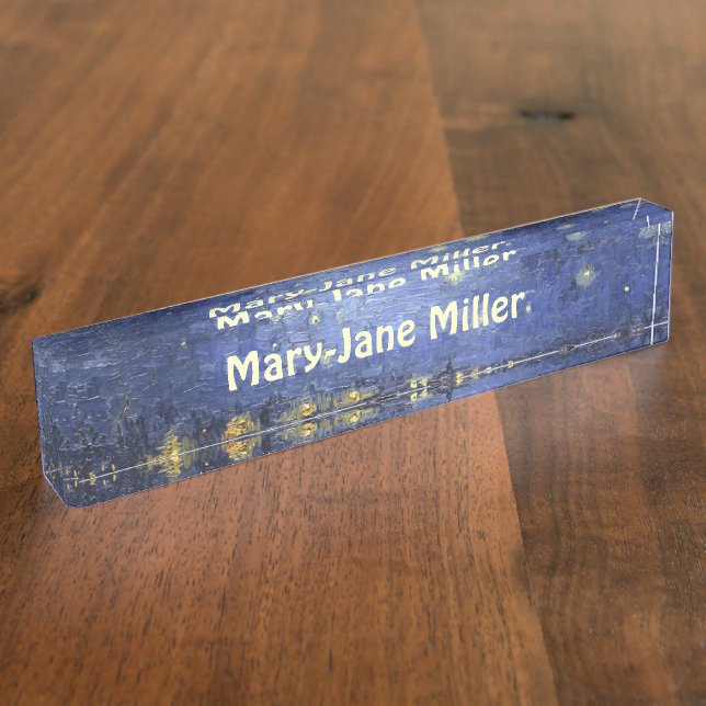 Starry Night Nameplate (Side)