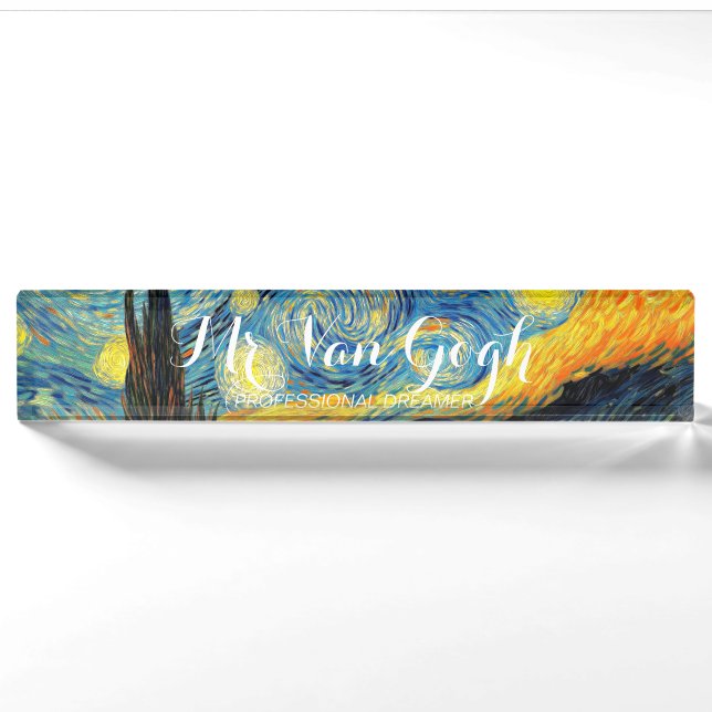 Starry night nameplate (Front)