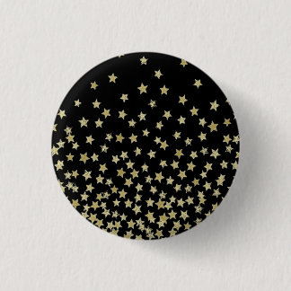 starry night noire 3 cm round badge