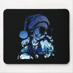 Starry Night North Pole Scenery Merry Christmas Sa Mouse Pad