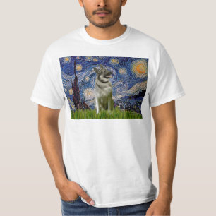 Starry Night - Norwegian Elkhound T-Shirt