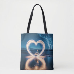 Starry Night of Love Tote Bag