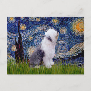 Starry Night - Old English 1 Postcard