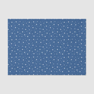 Starry Night on a Dark Blue Background Tissue Paper