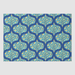 Starry Night On Sea Doodle Mid Mod Ogee Tissue Paper