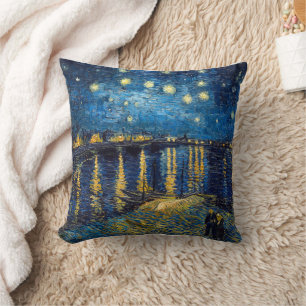 Starry Night on the Rhone Van Gogh Cushion