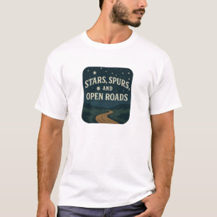 Starry Night Open Road Western Graphic T-Shirt