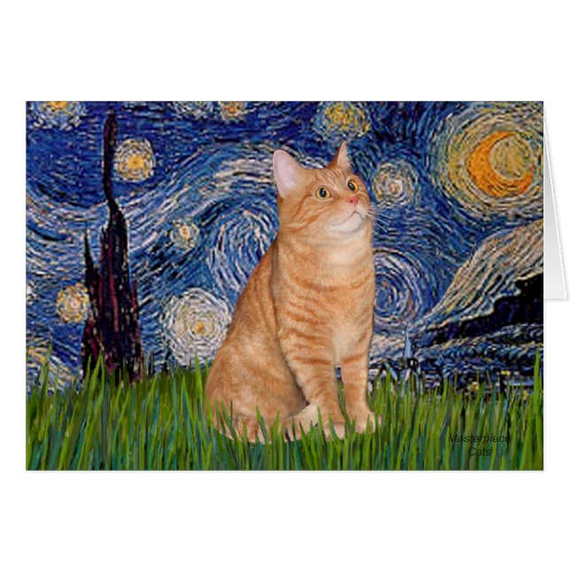Starry Night - Orange Tabby 46 (Front Horizontal)