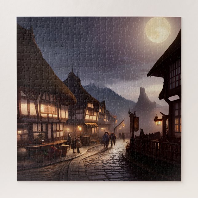 Starry Night Over My Village of Wallabee Jigsaw Puzzle (Vertical)
