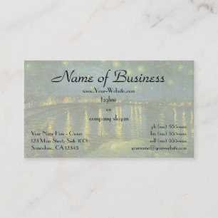 Starry Night Over Rhone by Vincent van Gogh Business Card