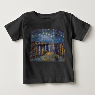 Starry Night Over Rhone River by Vincent Van Gogh Baby T-Shirt