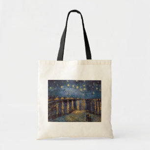 Starry Night Over Rhone River by Vincent Van Gogh Tote Bag