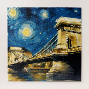 Starry Night Over the Danube Jigsaw Puzzle