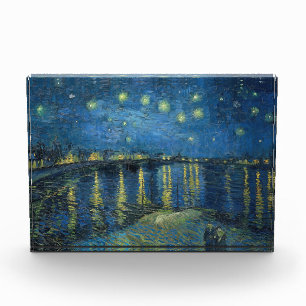 Starry Night Over the Rhone (1888) Vincent van Gog Photo Block