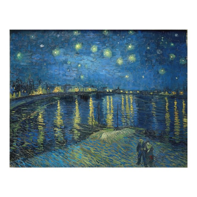 Starry Night Over the Rhone (1888) Vincent van Gog Photo Print (Front)