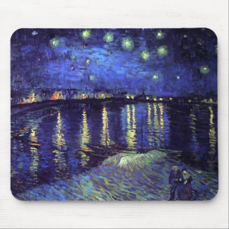 starry night over the rhone 1890 mouse pad