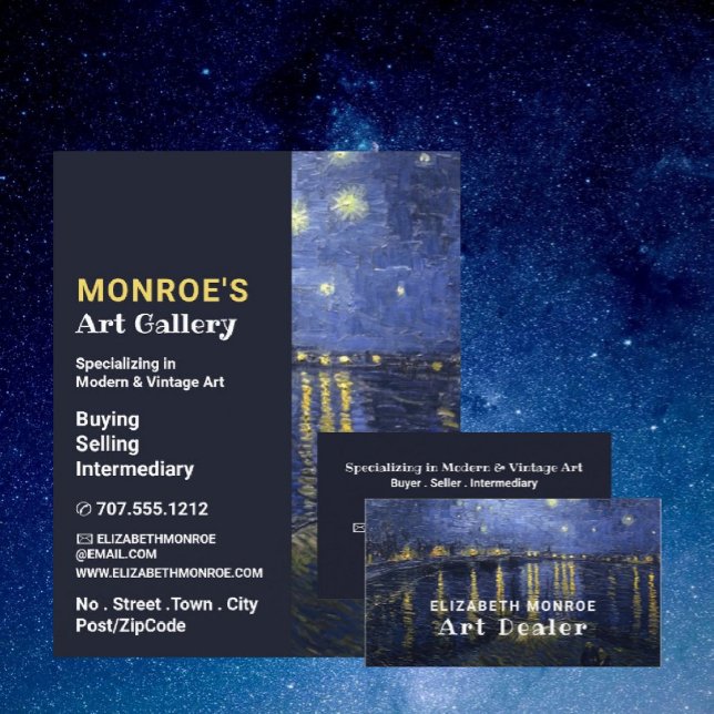 Starry Night Over The Rhone, Art Dealer, Gallery Flyer (Creator Uploaded)