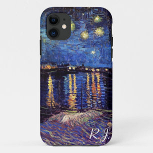 Starry night over the Rhone by Van Gogh iPhone 11 Case