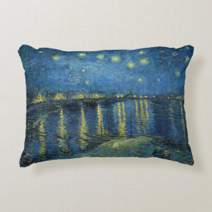Starry Night Over the Rhone by Van Gogh Decorative Cushion